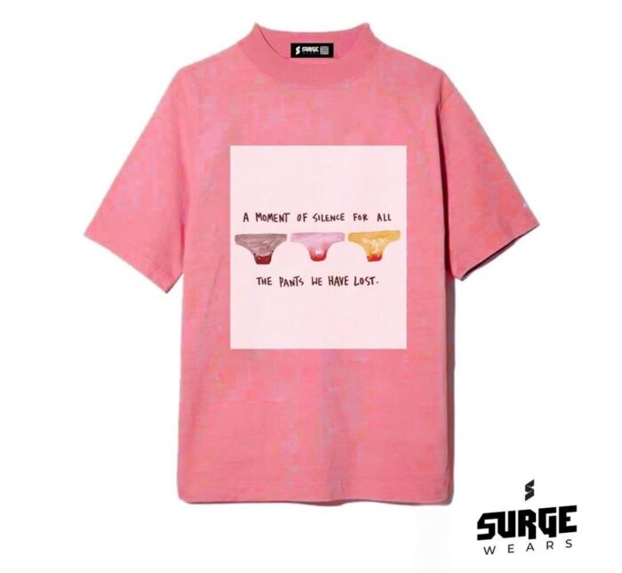 Surge Wear Original Round Neck T Shirt (Pink)